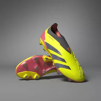 Adidas Predator Elite Laceless FG (IE2366) team solar yellow 2/core black/solar red – Adidas Predator Elite Laceless FG: Perfekte Kontrolle auf dem Spielfeld