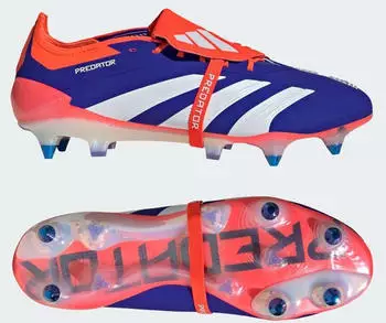 Adidas Predator Elite Fold-Over Tongue SG (ID0918) lucid blue/cloud white/solar red – Adidas Predator Elite: Perfekte Kontrolle auf dem Spielfeld
