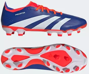 Adidas Predator 24 League Low MG (IF6382) lucid blue/cloud white/solar red – Adidas Predator 24 League Low MG: Perfekte Kontrolle auf jedem Untergrund