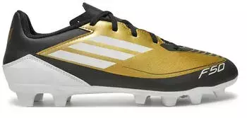 Adidas F50 Club Messi FG (IG9331) gold metallic/cloud white/core black