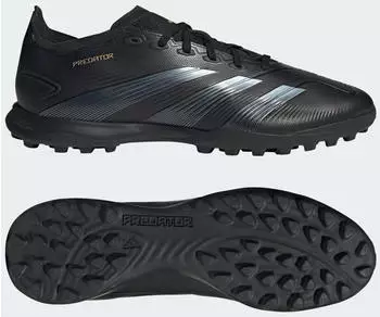 Adidas Predator 24 League Low TF (IF6377) core black/carbon/gold metallic – Adidas Predator 24 League Low TF: Perfekte Kontrolle auf Kunstrasen