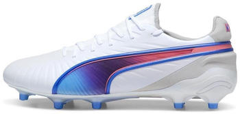 Puma King Ultimate FG/AG (107809) white/bluemazing/flat light gray/sunset glow