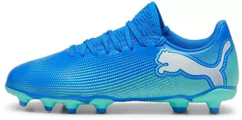 Puma Future 7 Play FG/AG Teenager (107949) hyperlink blue/mint/white