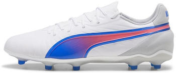 Puma King Match FG/AG (107863) white/bluemazing/flat light gray