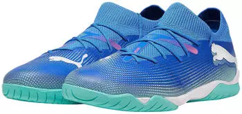 Puma Future 7 Match IT (107936) bluemazing/white/electric peppermint – Puma Future 7 Match IT: Perfekte Hallenfußballschuhe