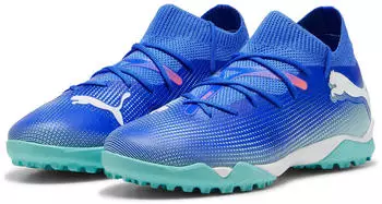 Puma Future 7 Match TT Teenager (107948) bluemazing/white/electric peppermint – Hervorragender Komfort und Passform