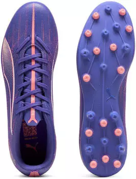 Puma Ultra 5 Play MG (107906) lapis lazuli/white/sunset glow – Hochwertige Materialien und Verarbeitung