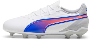 Puma King Match FG/AG Teenager (108048) white/bluemazing/flat light gray