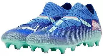 Puma Future 7 Pro MxSG (107925) bluemazing/white/electric peppermint – Hervorragender Komfort dank sockenähnlicher Passform