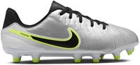 Nike DV4348, NIKE Kinder Fussball-Rasenschuhe JR LEGEND 10 ACADEMY FG/MG Silber