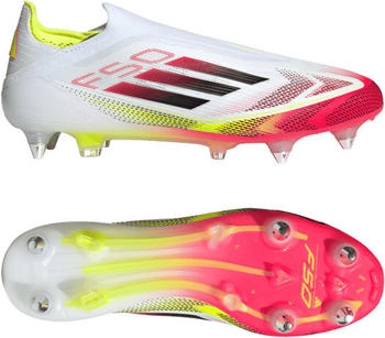 Adidas F50 Elite Laceless SG Fußballschuh cloud weiß schwarz solar gelb