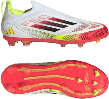 Adidas F50 Elite Laceless FG Fu&szlig;ballschuh cloud wei&szlig; schwarz gelb