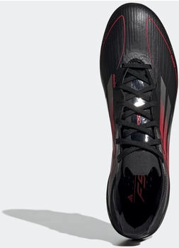 Adidas F50 Pro FG (IE1287) core black/iron metallic/lucid red – Überragende Ballkontrolle durch Spitzendesign