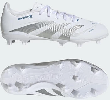 Adidas Predator League Kids FG/MG (ID3751) cloud white/silver metallic/bright royal – Adidas Predator League Kids FG/MG (ID3751) cloud white/silver metallic/bright royal - Präzision für junge Talente