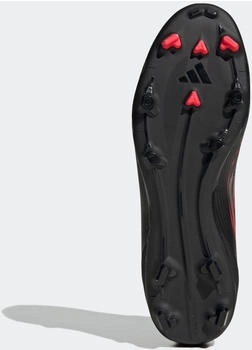 Adidas F50 League Mid FG/MG (JI0435) core black/iron metallic/lucid red – Überragende Vielseitigkeit auf jedem Untergrund