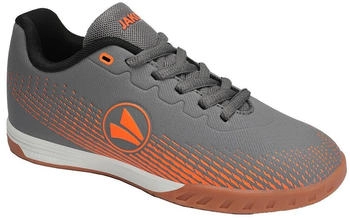 JAKO Lightning ID Junior Hallenschuhe steingrau neonorange