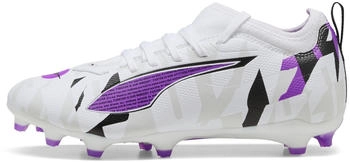 Puma Ultra 5 Match Forever FG AG 01 Fu&szlig;ballschuhe wei&szlig; magenta grau schwarz