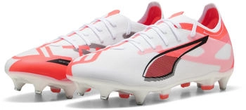 Puma Ultra 5 Match MxSG Stollen-Fußballschuhe 01 weiß schwarz glühend rot