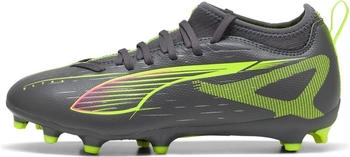 Puma ultra 5 match fg ag jr matte aged silver-yellow alert