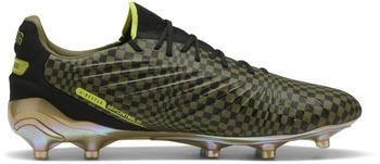 Puma KING ULTIMATE x PORSCHE FG AG Fu&szlig;ballschuhe olive schwarz gold