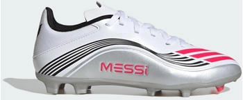Adidas F50 League Messi Kids FG/MG (JP7454) cloud white/lucid red/silver metalllic