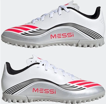 Adidas F50 Messi Club Sportschuh rot silber wei&szlig;