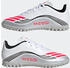 Adidas F50 Messi Club Sportschuh rot silber weiß