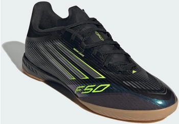 Adidas F50 League IN core black/iron met./lucid lemon