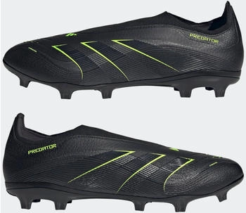 Adidas Predator League Laceless FG/MG core black/carbon/lemon – Leichtbau-Materialien steigern Beschleunigung und Wendigkeit