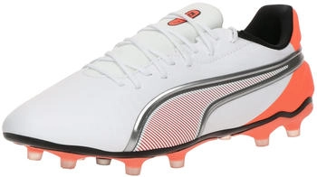 Puma King Match FG/AG (107863) puma white/puma silver/glowing red