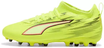 Puma Ultra 6 Match+ MG Jr Laceless yellow alert/puma black/glowing red/lime squeeze