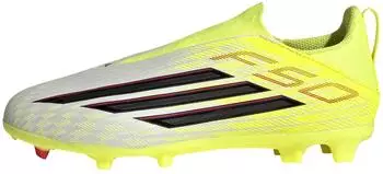 Adidas F50 League Laceless Kids FG/MG team solar gelb/core schwarz/lucid rot