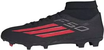 Adidas F50 League Mid FG/MG Women core schwarz/lucid rot