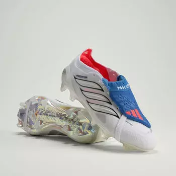 Adidas Predator Elite Fold-Over Tongue SG cloud white/zero metalic/royal blue – Spezialisiert für weichen Naturrasen mit griffiger Sohle