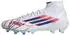 Adidas F50 SPARKFUSION ELITE mid-top football boot for artificial turf / firm ground cloud white/team royal blue/lucid red