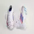 Adidas F50 SPARKFUSION ELITE mid-top football boot for artificial turf / firm ground cloud white/team royal blue/lucid red