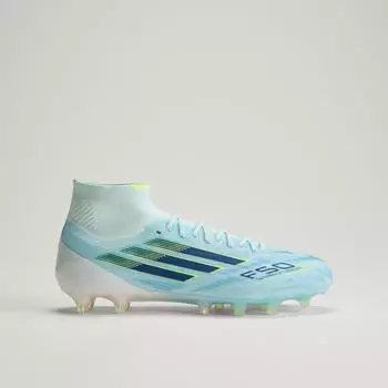 Adidas F50 Sparkfusion Elite Mid Cut FG/AG Football Boot (KJ1435) almost blue/dusky petrol/hi-res yellow