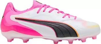 Puma King 20 PRO FG/AG puma white/poison pink/bright aqua