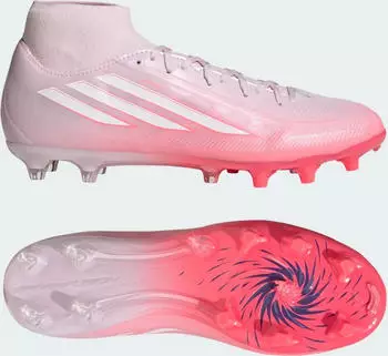 Adidas F50 SPARKFUSION LEAGUE NATURAL GRASS/ARTIFICIAL GRASS MID solar turbo/ftwr wei&szlig;/distilled pink