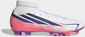Adidas F50 Hyperfast Club Mid Firm Ground / Multi Ground Football Boot cloud white/solar purple/solar turbo