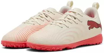Puma Future 9 Play TT JR sugarred almond white/ultra red black