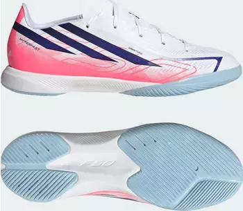 Adidas F50 Hyperfast League Kids Indoor cloud weiß/solar lila/solar turbo