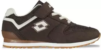 Lotto Sneaker in Child-Friendly Fit dark brown/offwhite