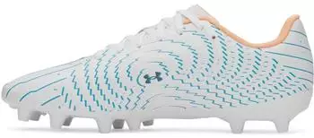 Under Armour Mach 1 Club Football Cleats white boundless blue orange bloc
