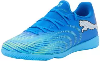 Puma FUTURE 9 PLAY IT Jr Indoor Shoes black/white/wild lime