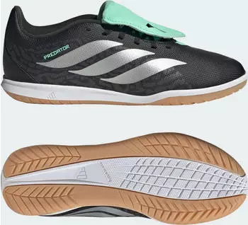 adidas Predator Club Sala core black/silver metallic/pulse mint (Junior) (KJ6738)