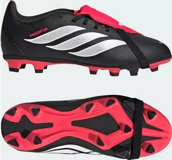 adidas Predator Club Fold-Over Tongue FG/MG core black/cloud white/lucid red (Junior) (KI8895)