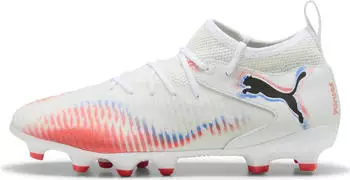 Puma Future 8 Match FG/AG puma white/puma black/glowing red (Junior) (108614-01)