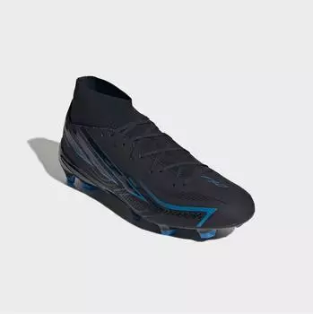 adidas F50 Hyperfast League Mid FG core black/lucid ray blue (KJ3421)