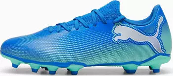 Puma Future 7 Play FG/AG hyperlink blue/mint/puma white (Herren) (107939-01)